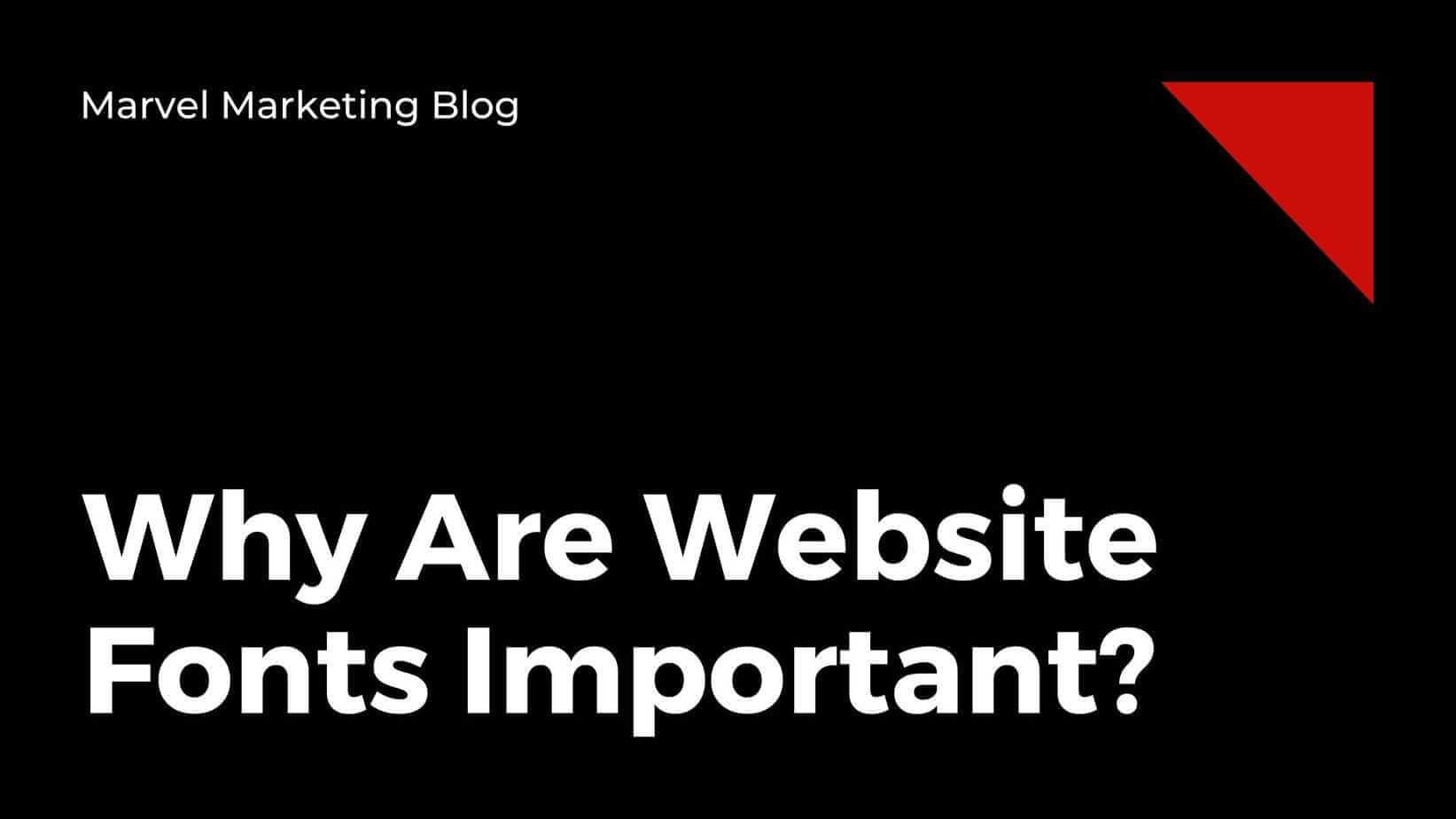 why are website fonts important?