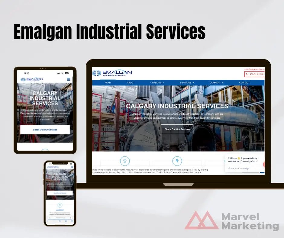 Emalgan Industrial Services website