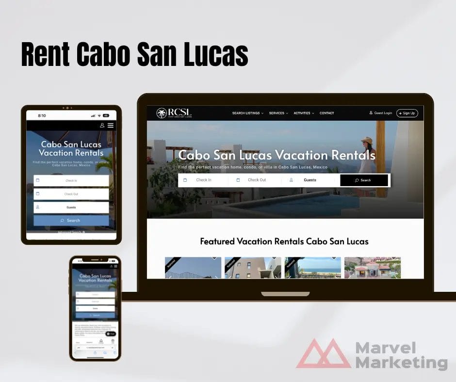 Rent Cabo San Lucas website design
